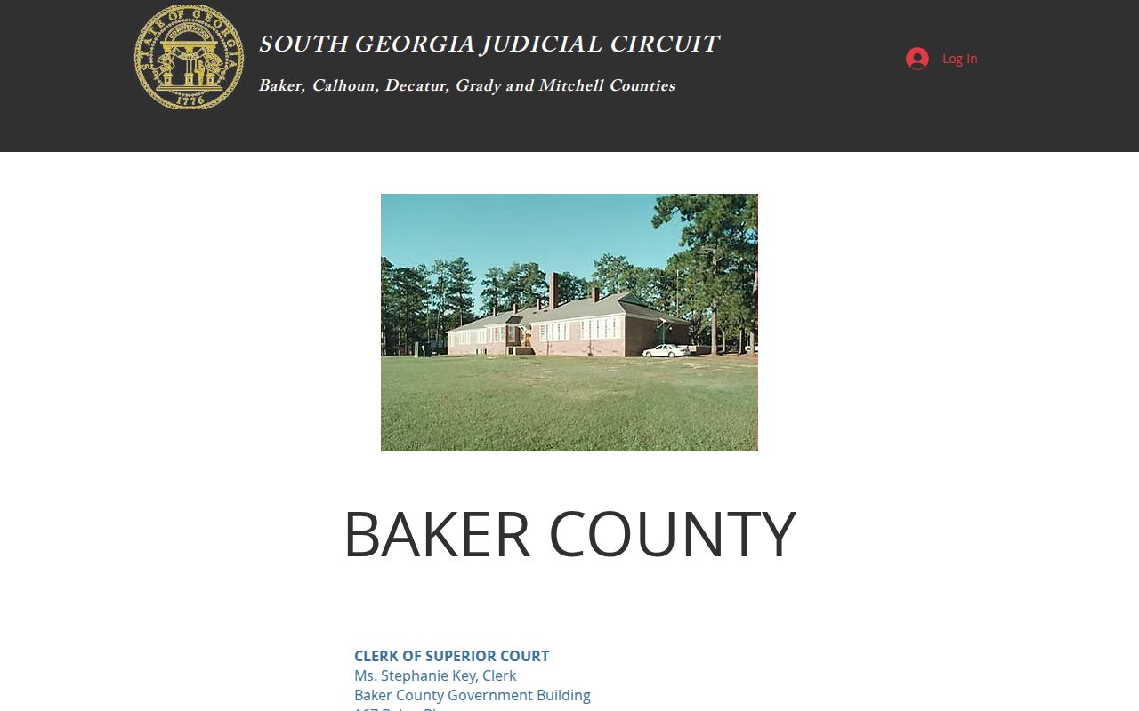 Baker County court docket contacts in the circuit directory